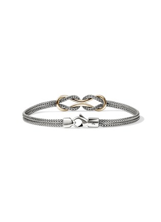 细节 - 点击放大 - JOHN HARDY - Love Knot Infinite 14K Gold Sterling Silver Bracelet — Size US