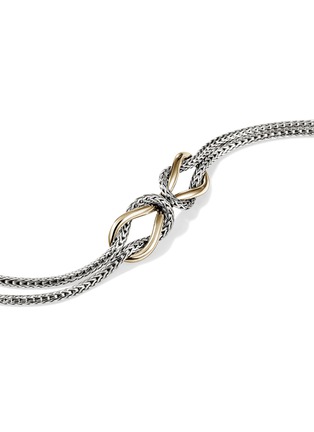 - JOHN HARDY - Love Knot Infinite 14K Gold Sterling Silver Bracelet — Size UM