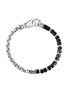 细节 - 点击放大 - JOHN HARDY - Heishi Sterling Silver Black Onyx Beaded Box Chain Bracelet — Size UL
