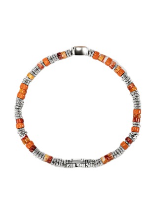 细节 - 点击放大 - JOHN HARDY - Heishi Sterling Silver Orange Citrine Beaded Bracelet — Size US
