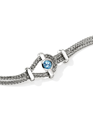  - JOHN HARDY - Icon Sterling Silver Blue Topaz Bracelet — Size UM