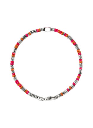 细节 - 点击放大 - JOHN HARDY - Heishi Sterling Silver Rhodolite Beaded Bracelet — Size UM