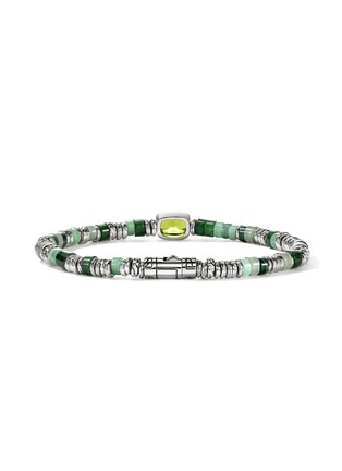 细节 - 点击放大 - JOHN HARDY - Heishi Sterling Silver Peridot Beaded Bracelet — Size UM
