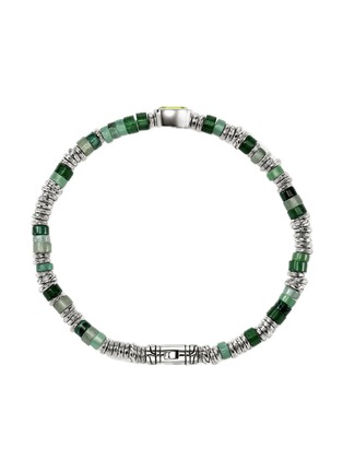 细节 - 点击放大 - JOHN HARDY - Heishi Sterling Silver Peridot Beaded Bracelet — Size UM