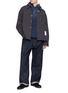 模特儿示范图 - 点击放大 - MIHARA YASUHIRO - Distressed Faded Terry Hoodie