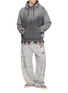 模特儿示范图 - 点击放大 - MIHARA YASUHIRO - Distressed French Terry Cotton Hoodie