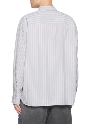 背面 - 点击放大 - MIHARA YASUHIRO - Label Detail Striped Dress Shirt