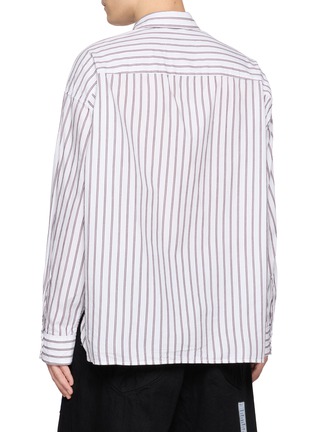 背面 - 点击放大 - MIHARA YASUHIRO - Label Detail Striped Dress Shirt