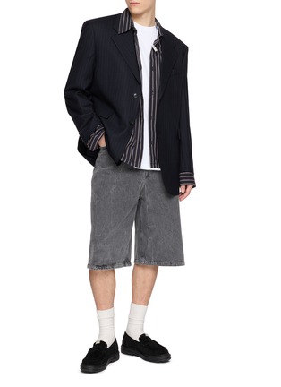 模特儿示范图 - 点击放大 - MIHARA YASUHIRO - Patch Pocket Heavy Weight Jersey T-Shirt