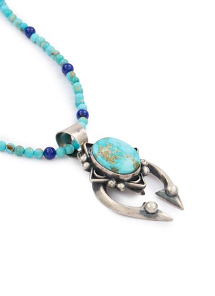 细节 - 点击放大 - TIHWA JEWELRY - Silver Turquoise Cabochon Sculptural Pendant