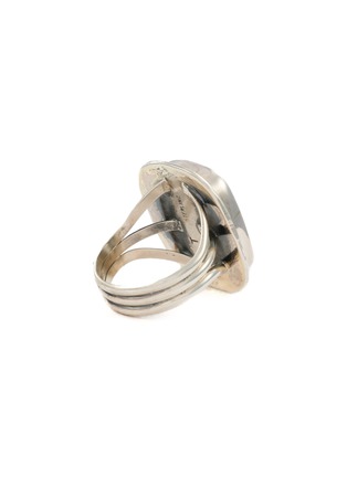 细节 - 点击放大 - TIHWA JEWELRY - Silver Turquoise Statement Ring — US 8