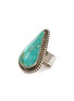 首图 - 点击放大 - TIHWA JEWELRY - Silver Turquoise Teardrop Statement Ring — US 9.5
