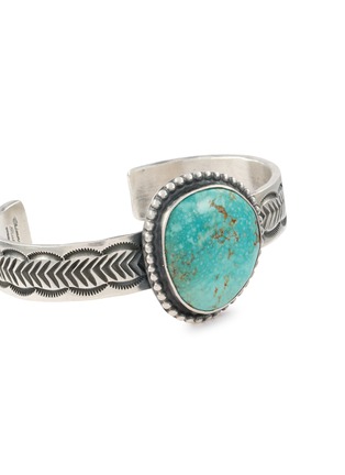 细节 - 点击放大 - TIHWA JEWELRY - Extra Large Silver Turquoise Cuff