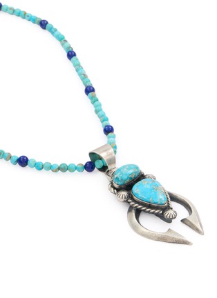 细节 - 点击放大 - TIHWA JEWELRY - Silver Double Turquoise Pendant