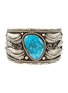 首图 - 点击放大 - TIHWA JEWELRY - Large Silver Turquoise Cuff