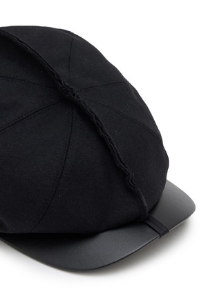 细节 - 点击放大 - COMME DES GARCONS SHIRT ACCESSORIES - Leather Brim Gavroche Hat