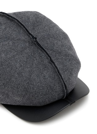 细节 - 点击放大 - COMME DES GARCONS SHIRT ACCESSORIES - Leather Brim Gavroche Hat