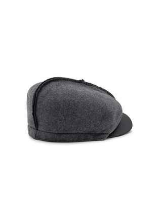 模特儿示范图 - 点击放大 - COMME DES GARCONS SHIRT ACCESSORIES - Leather Brim Gavroche Hat