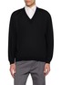 首图 - 点击放大 - GOOD PEOPLE GOOD STITCHING GOOD PRODUCT - V Neck Knit Sweater