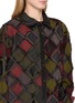  - KATLIAX - Raw Edge Lattice Overlay Shirt