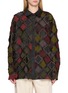 首图 - 点击放大 - KATLIAX - Raw Edge Lattice Overlay Shirt