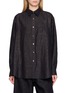 首图 - 点击放大 - KATLIAX - Point Collar Cracked Texture Shirt