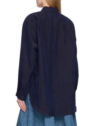 背面 - 点击放大 - KATLIAX - Point Collar Cracked Textured Lining Shirt