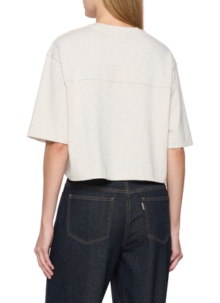 背面 - 点击放大 - ÁMR DE SAÍSON - AMR Boxy Cropped Terry Cotton T-shirt