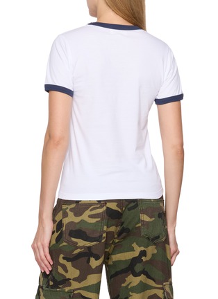 背面 - 点击放大 - ÁMR DE SAÍSON - AMR Boxy Cropped Terry Cotton T-shirt