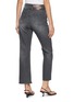 背面 - 点击放大 - ÁMR DE SAÍSON - High Rise Straight Leg Cotton Denim Jeans