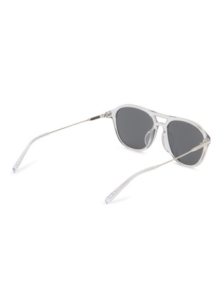 模特儿示范图 - 点击放大 - GUCCI - Acetate Round Aviator Sunglasses