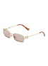 MIU MIU Metal Rectangular Sunglasses