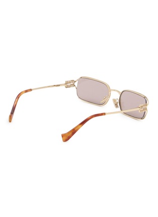 模特儿示范图 - 点击放大 - MIU MIU - Metal Rectangular Sunglasses