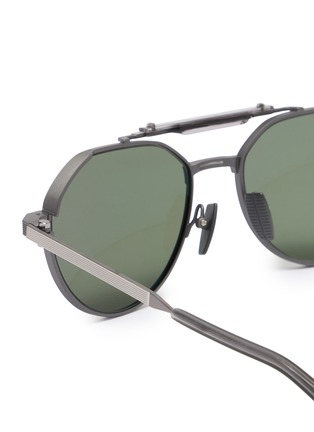 细节 - 点击放大 - AKONI EYEWEAR - Acetate Metal Astrolis Aviator Sunglasses