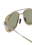 细节 - 点击放大 - AKONI EYEWEAR - Metal Pathfinder Aviator Sunglasses