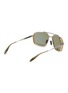 模特儿示范图 - 点击放大 - AKONI EYEWEAR - Metal Pathfinder Aviator Sunglasses