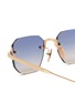 细节 - 点击放大 - AKONI EYEWEAR - Metal Juno - One Square Sunglasses