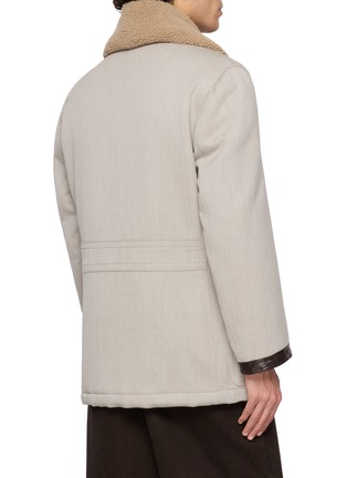背面 - 点击放大 - BRUNELLO CUCINELLI - Double Breasted Water Resistant Wool Cashmere Coat