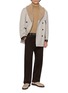 模特儿示范图 - 点击放大 - BRUNELLO CUCINELLI - Double Breasted Water Resistant Wool Cashmere Coat