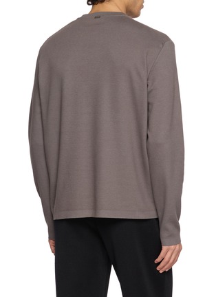 背面 - 点击放大 - HERNO - Long Sleeve Crewneck T-Shirt