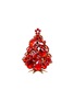 首图 –点击放大 - LUXURY CZECH JEWELRY - Small Rhinestone Glitzy Gleam Christmas Tree — Red