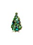 细节 –点击放大 - LUXURY CZECH JEWELRY - Small Rhinestone Glitzy Gleam Christmas Tree — Green