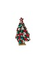 细节 –点击放大 - LUXURY CZECH JEWELRY - Medium Rhinestone Magical Star Christmas Tree — Red/Green