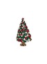 细节 –点击放大 - LUXURY CZECH JEWELRY - Large Rhinestone Christmas Tree — Red/Green