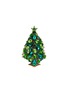 首图 –点击放大 - LUXURY CZECH JEWELRY - Medium Rhinestone Magical Star Christmas Tree — Green