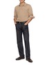 模特儿示范图 - 点击放大 - SUNSPEL - Long Sleeve Heavyweight Cotton T-Shirt