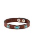 首图 - 点击放大 - MANCINO - Turquoise Stud Leather Bracelet