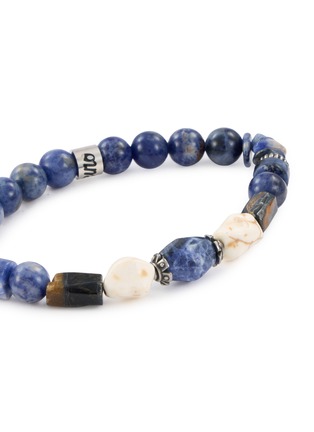 细节 - 点击放大 - MANCINO - Beaded Stone Elastic Bracelet