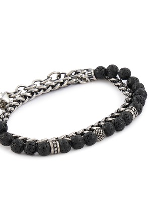 细节 - 点击放大 - MANCINO - Beaded Stone Double Wrap Bracelet