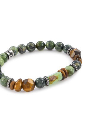 细节 - 点击放大 - MANCINO - Beaded Stone Elastic Bracelet